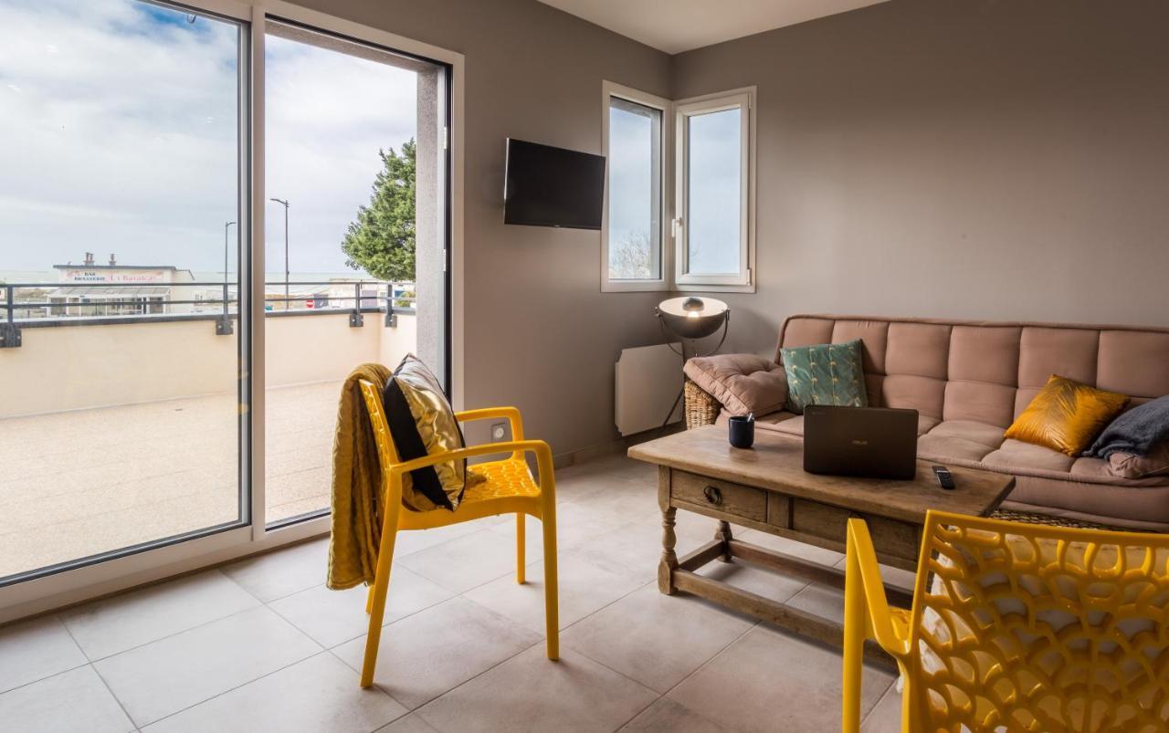 Tribord, appt avec terrasse et vue mer, parking Saint-Côme-de-Fresné Extérieur photo